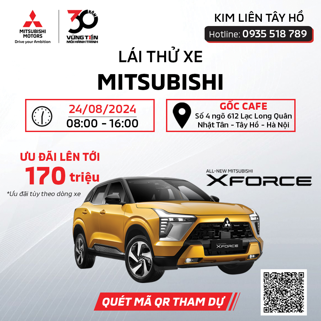 LÁI THỬ XE MITSUBISHI THÁNG 8/2024